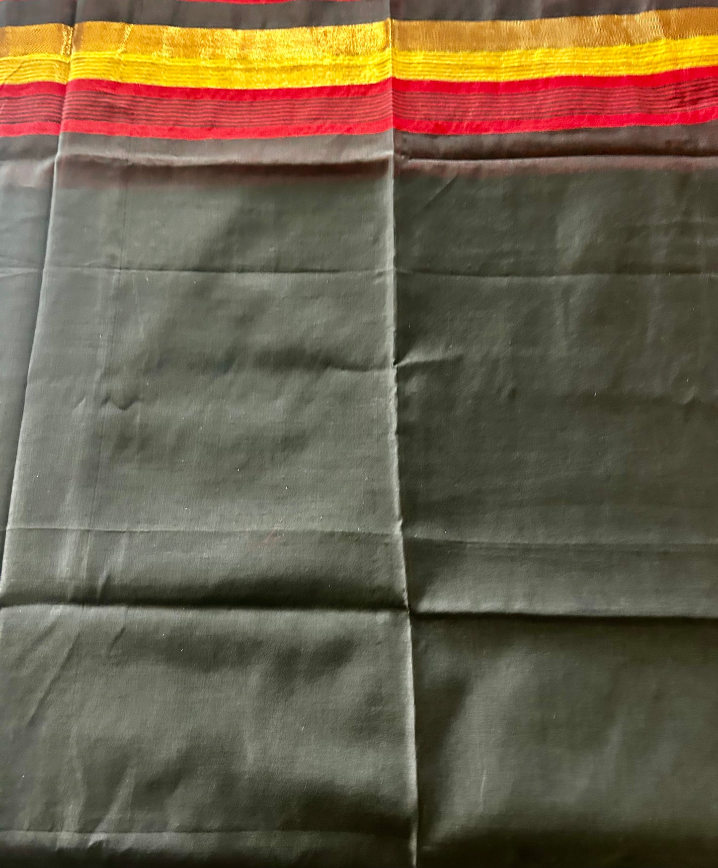 Black Cotton Silk Sare