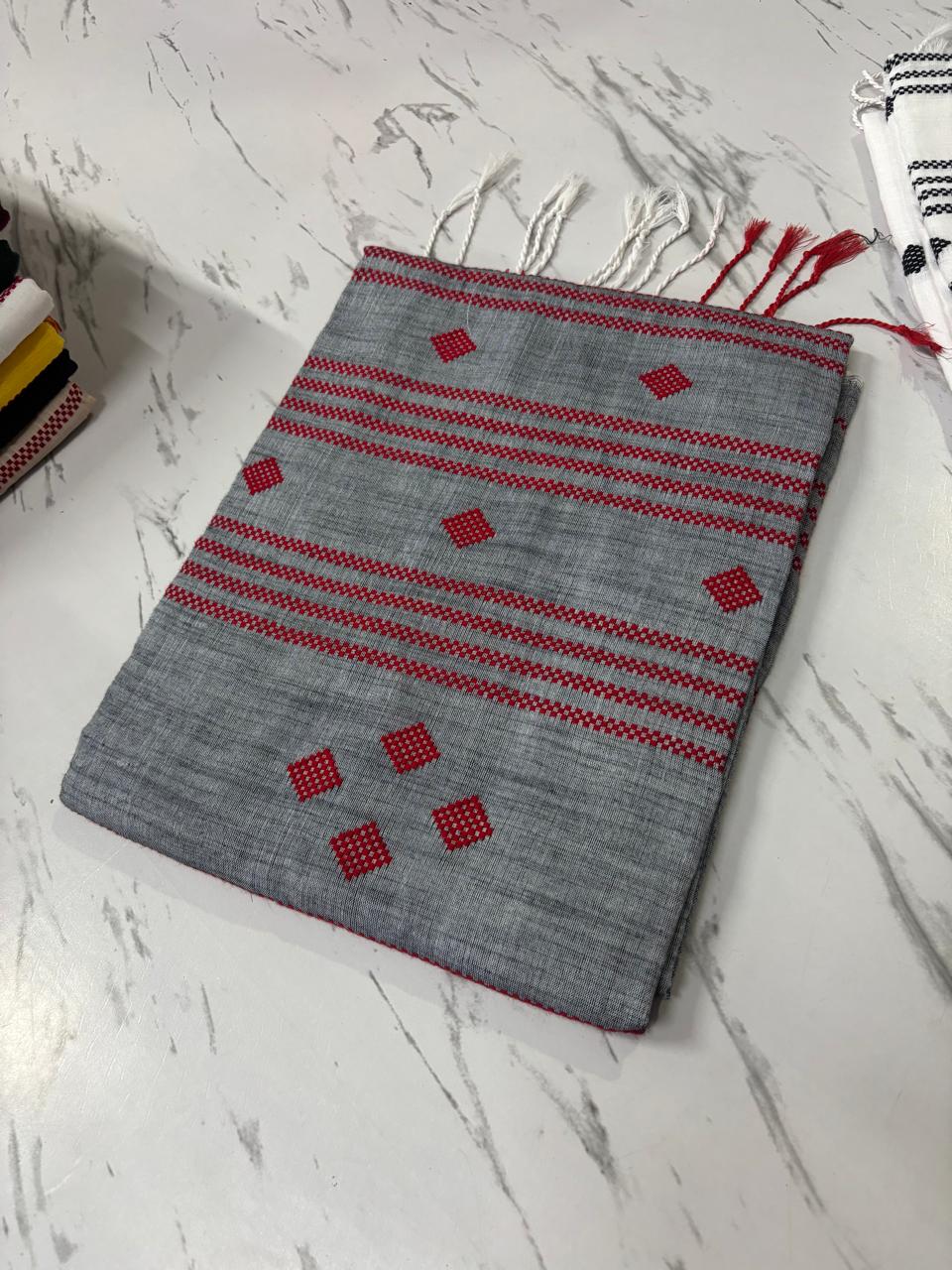 GREY HANDLOOM SAREE