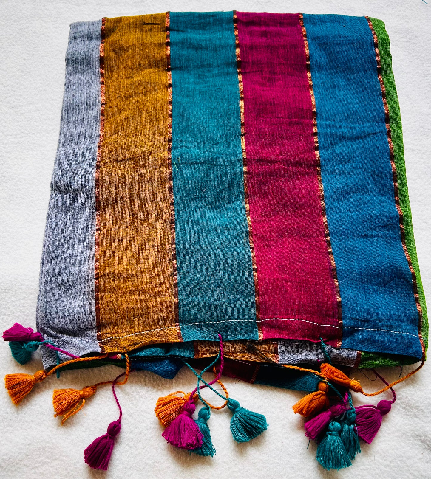 Mul Cotton Rainbow Sari