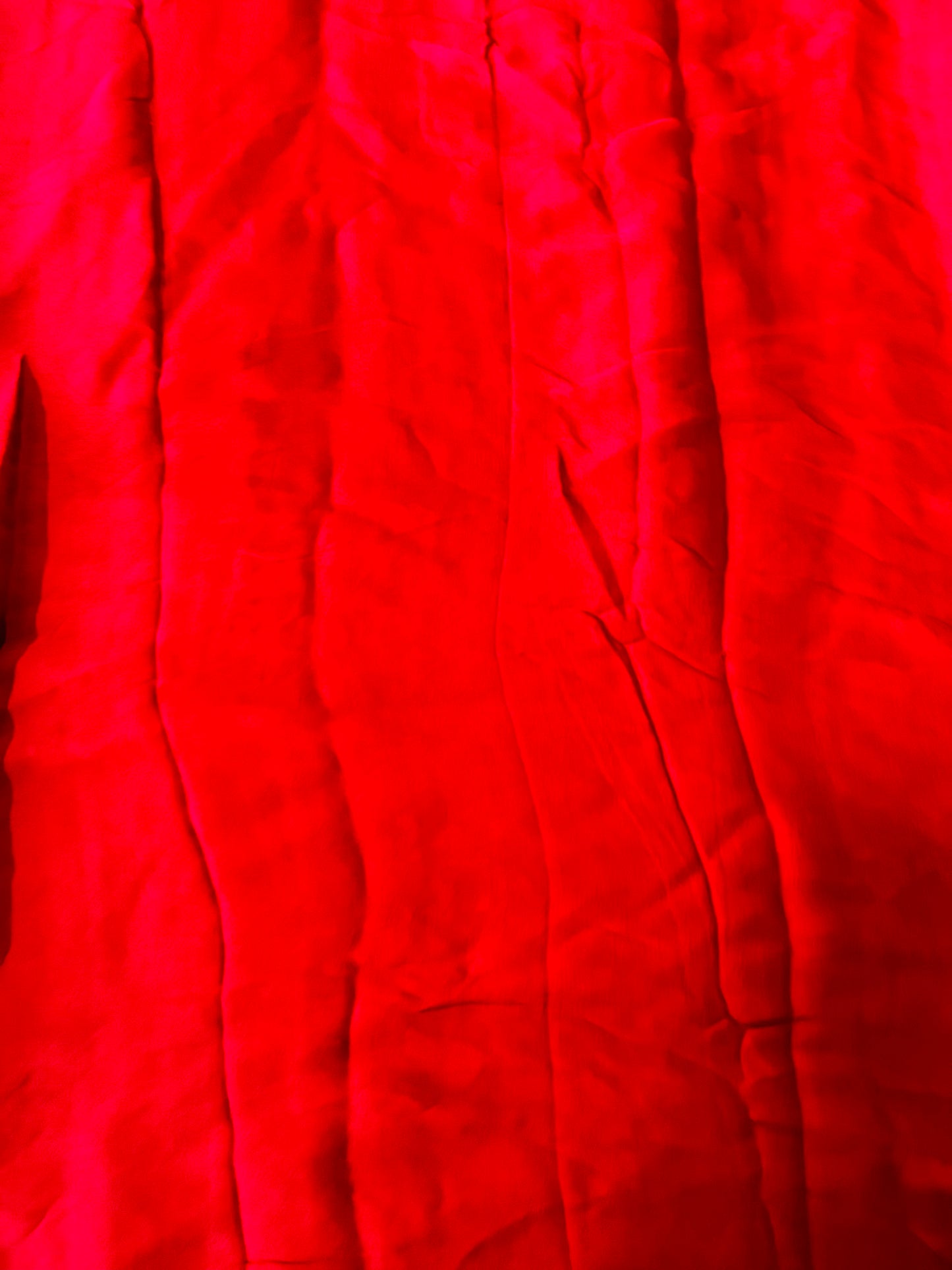 Red Plain Modal Silk Sare
