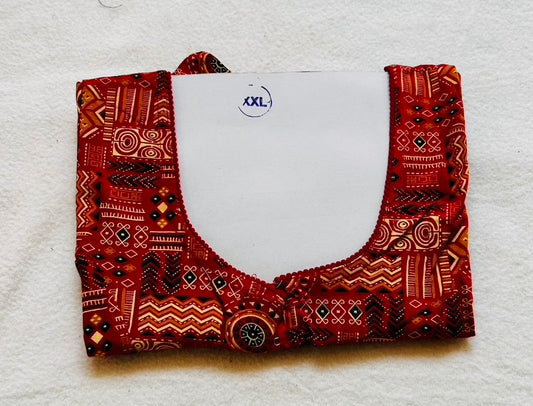 Red Kalamkari print Stretchable blouse