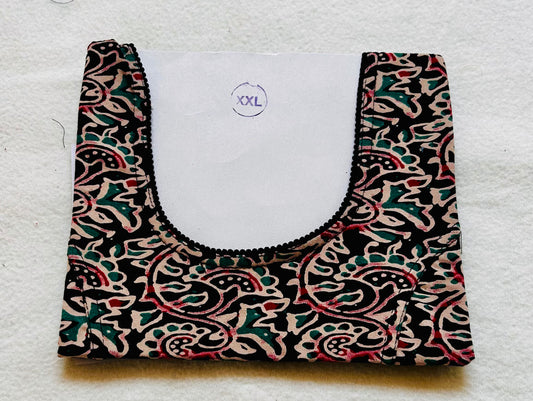 Black Kalamkari print Stretchable blouse
