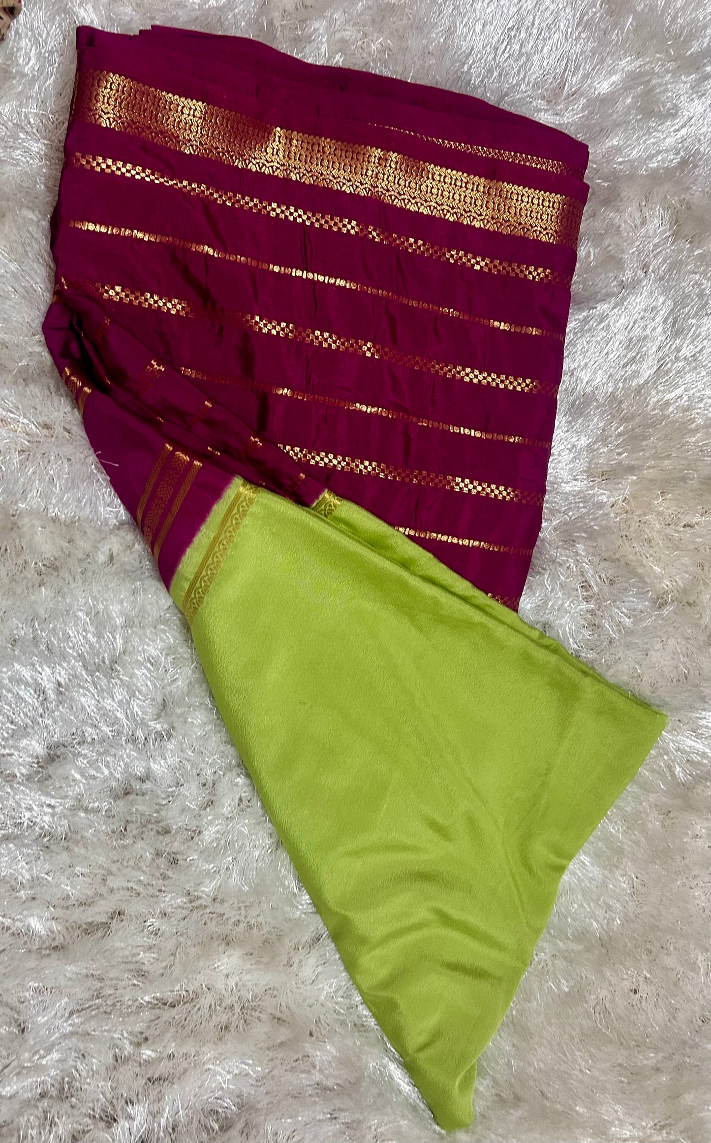 PISTA GREEN SILK SAREE
