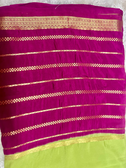 PISTA GREEN SILK SAREE