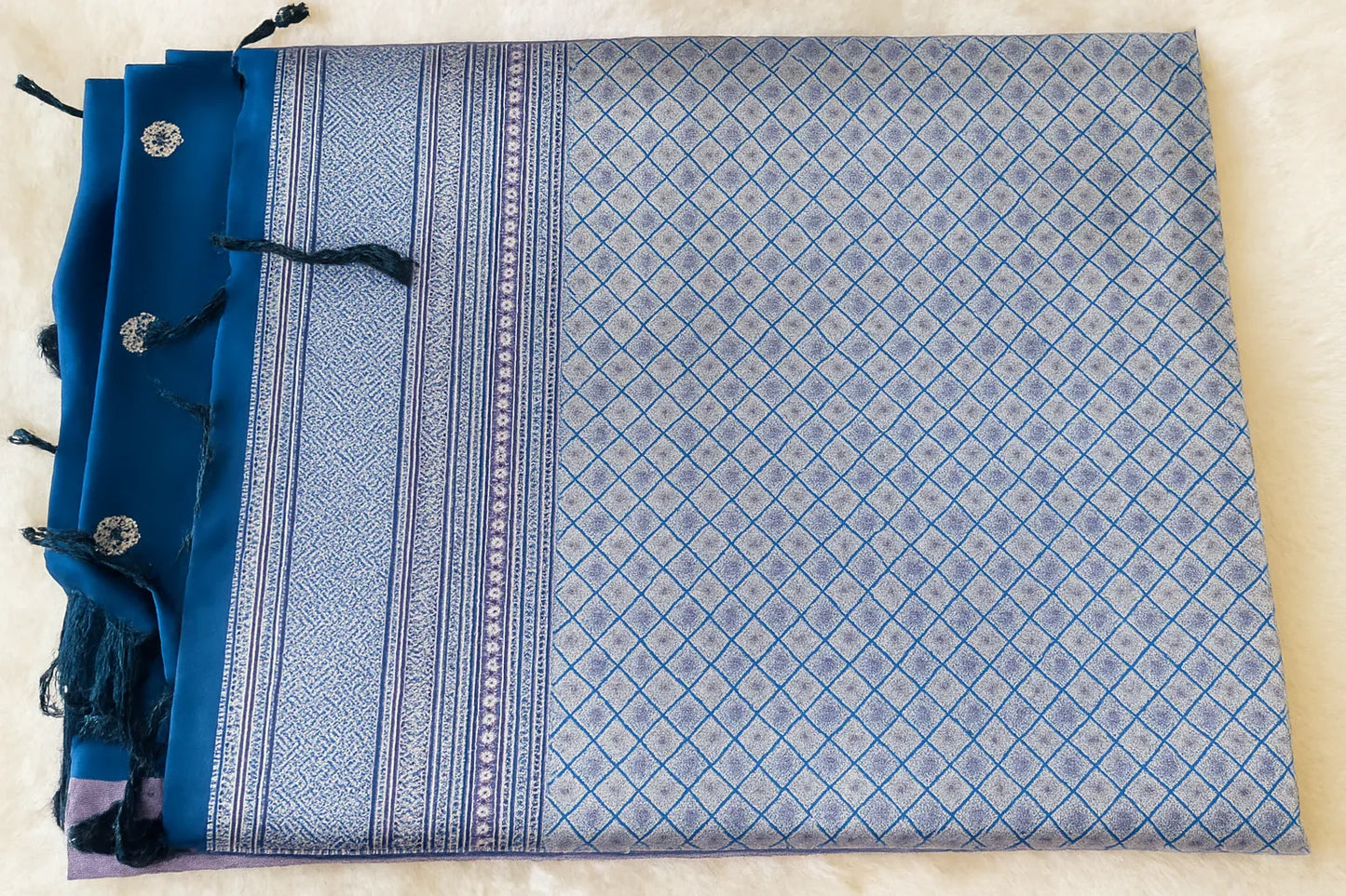 Pastel colour soft silk saree - praasam