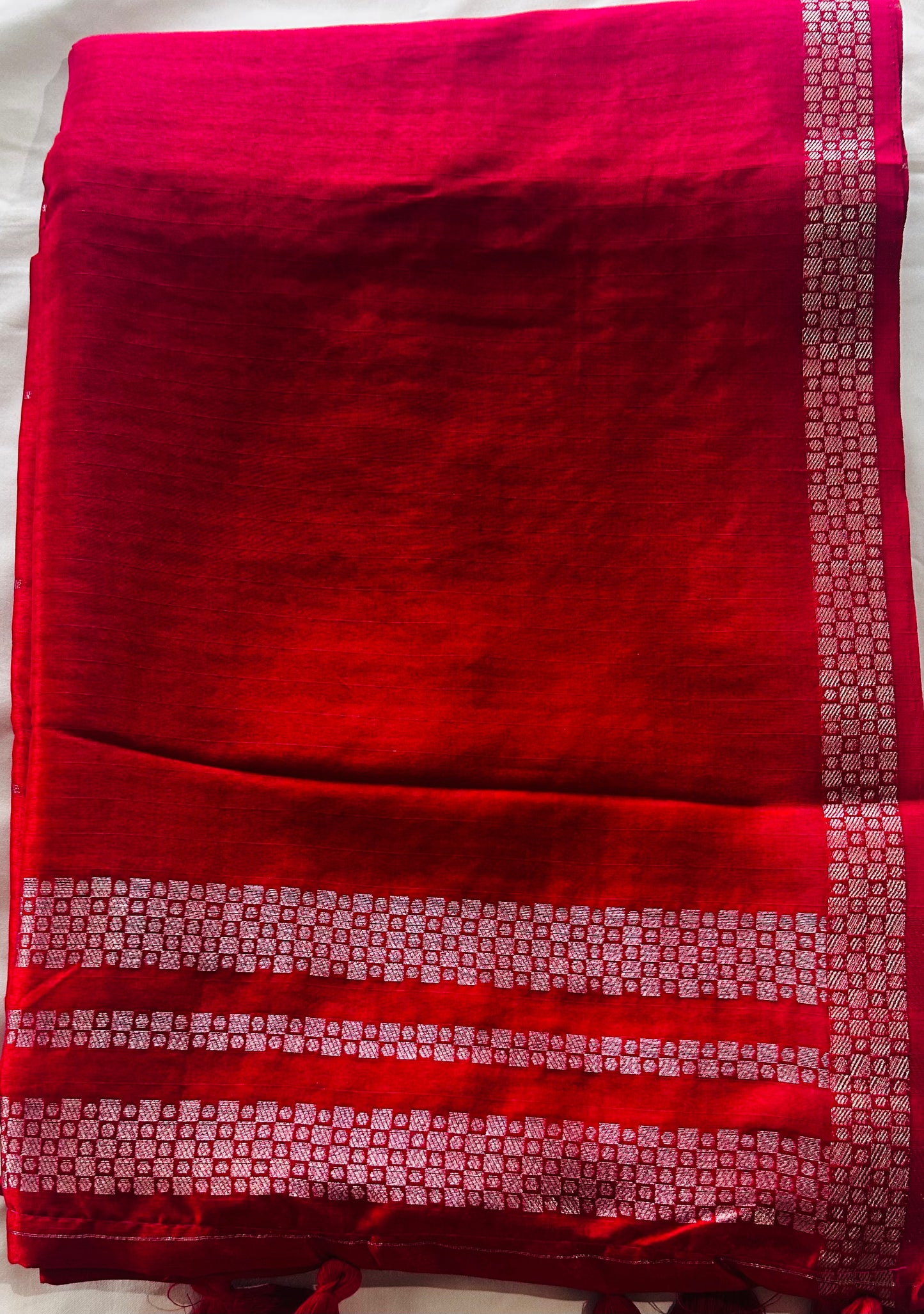 Pink Handloom Tussar silk sare