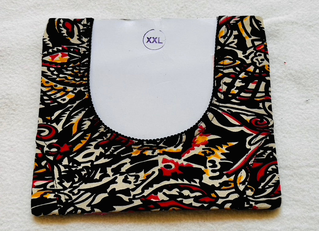 Black Kalamkari print Stretchable blouse