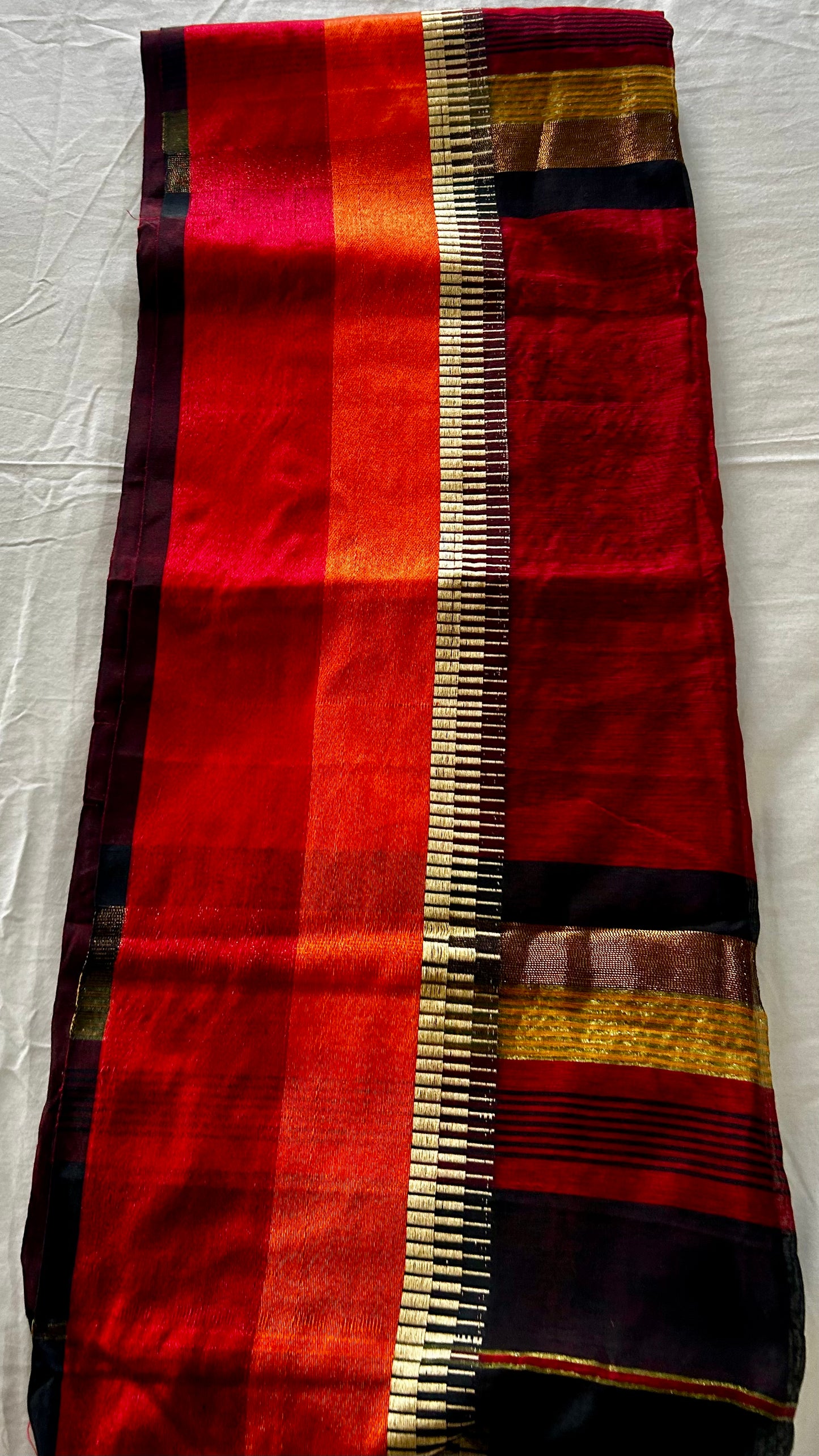Blrown Cotton Silk Sare