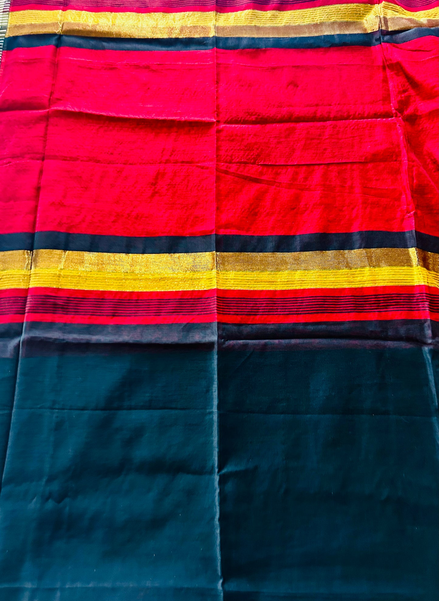 Black Cotton Silk Sare