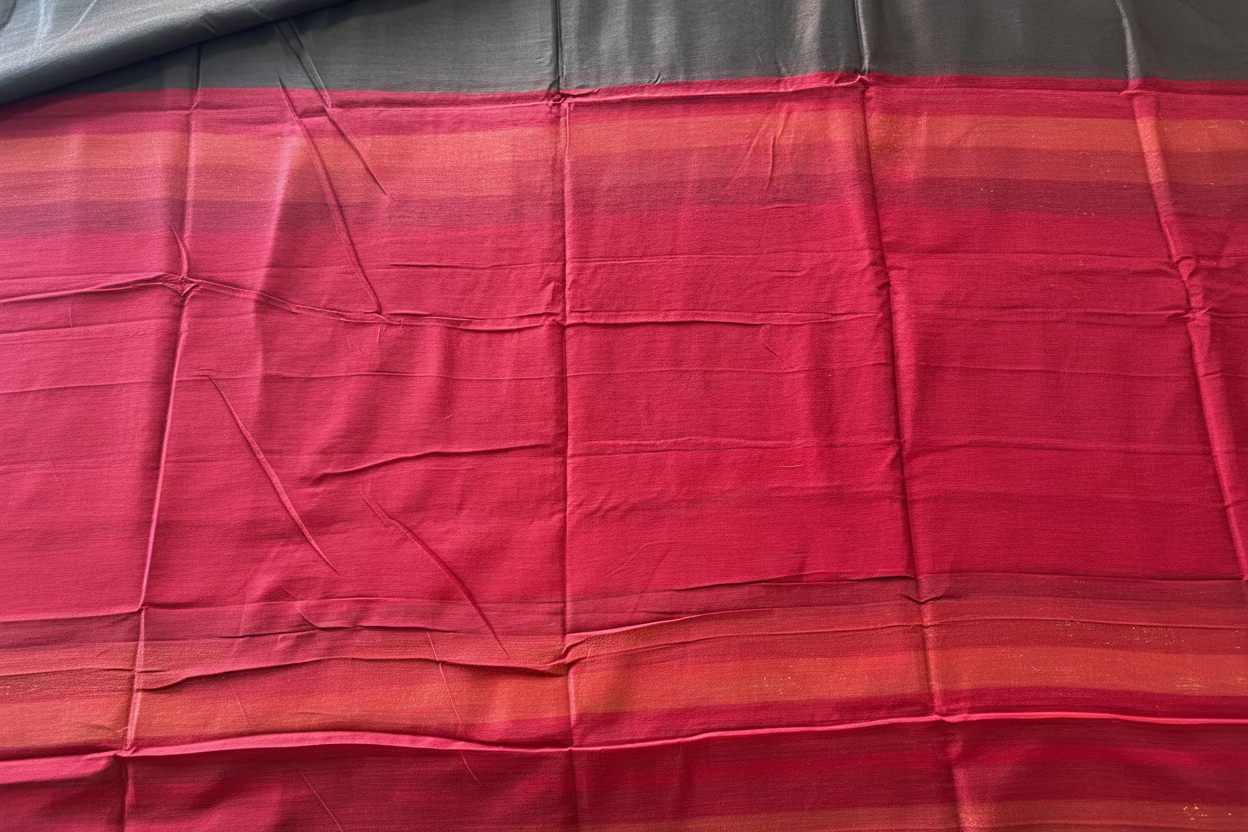 Blrown Cotton Silk Sare