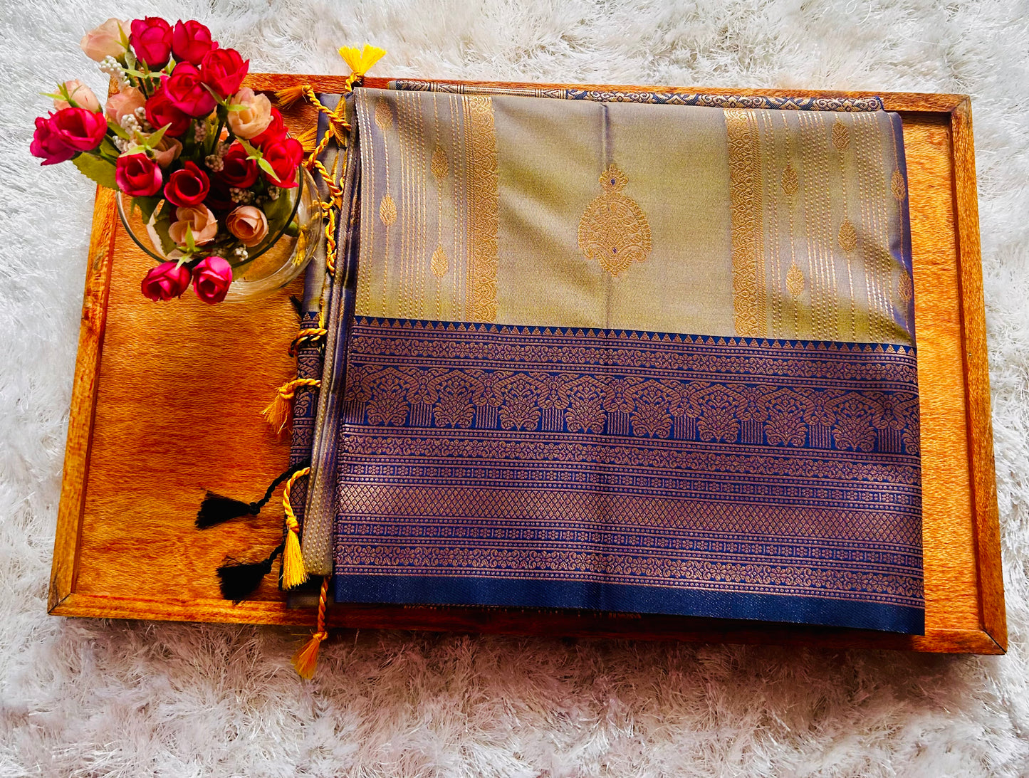 Madanapalli dual tone Silk Sare