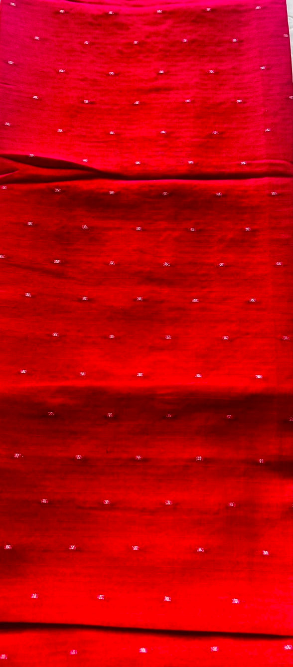 Pink Handloom Tussar silk sare