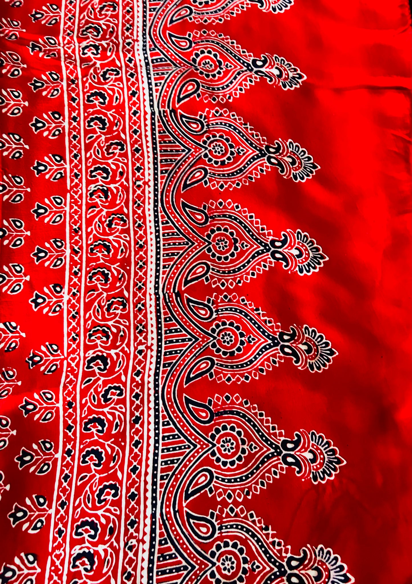 Red Modal Silk sare