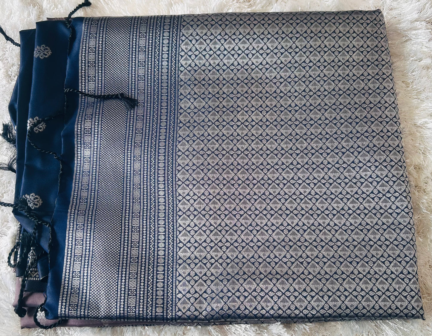 Pastel colour soft silk saree