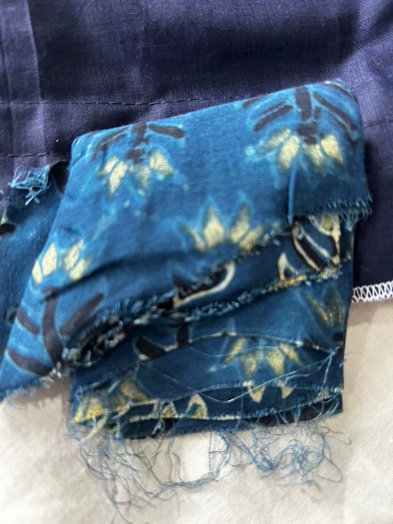 Blue Modal Silk Blouse