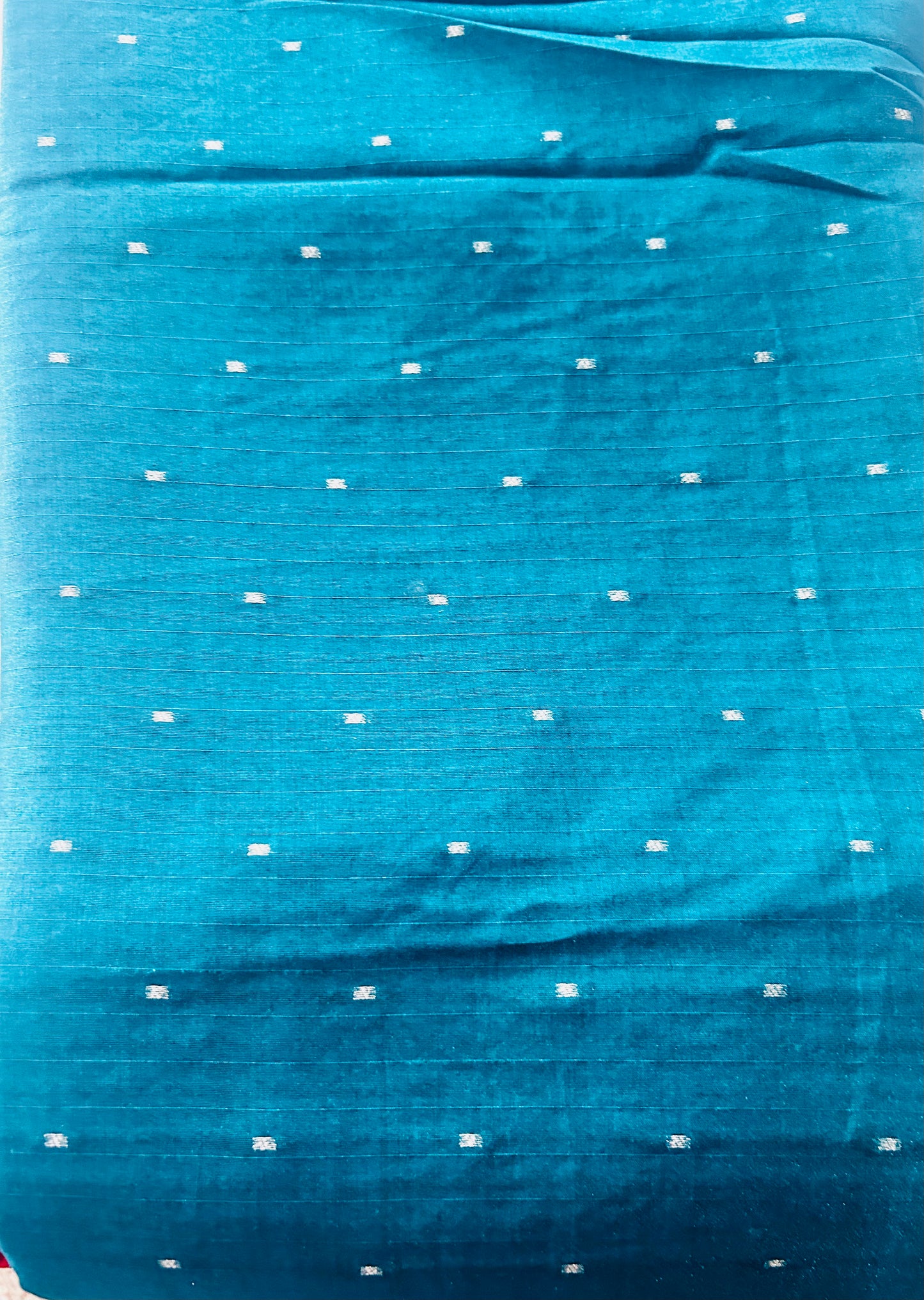 Peacock Green Handloom Tussar silk sare