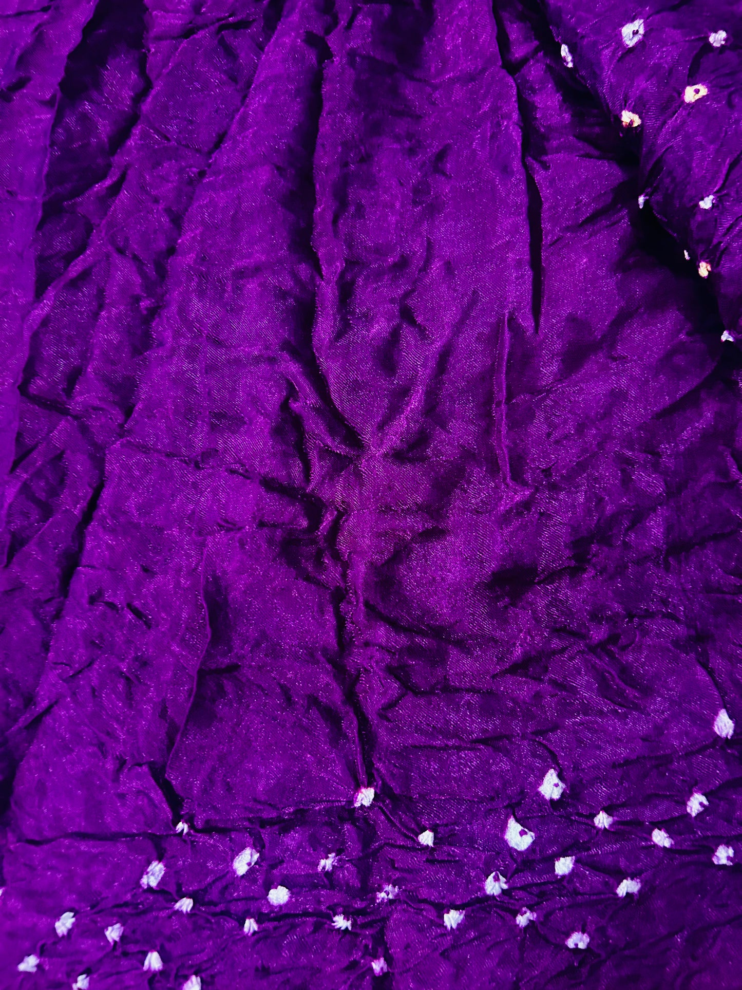 Wine Bandhej Saree with Golden Tissue