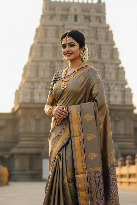 Madanapalli dual tone Silk Sare