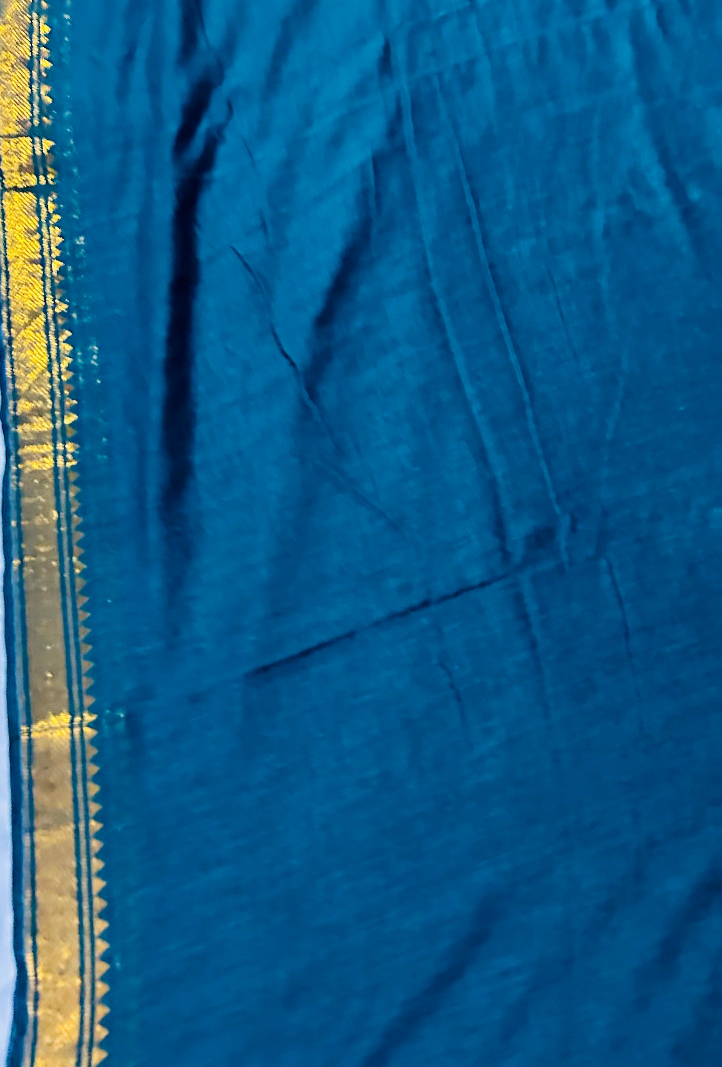 Green Mul Cotton Mangalgiri Design Sare