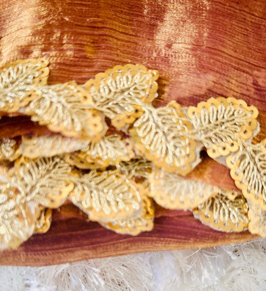 Orange Shimmer Fancy Dual Tone Saree