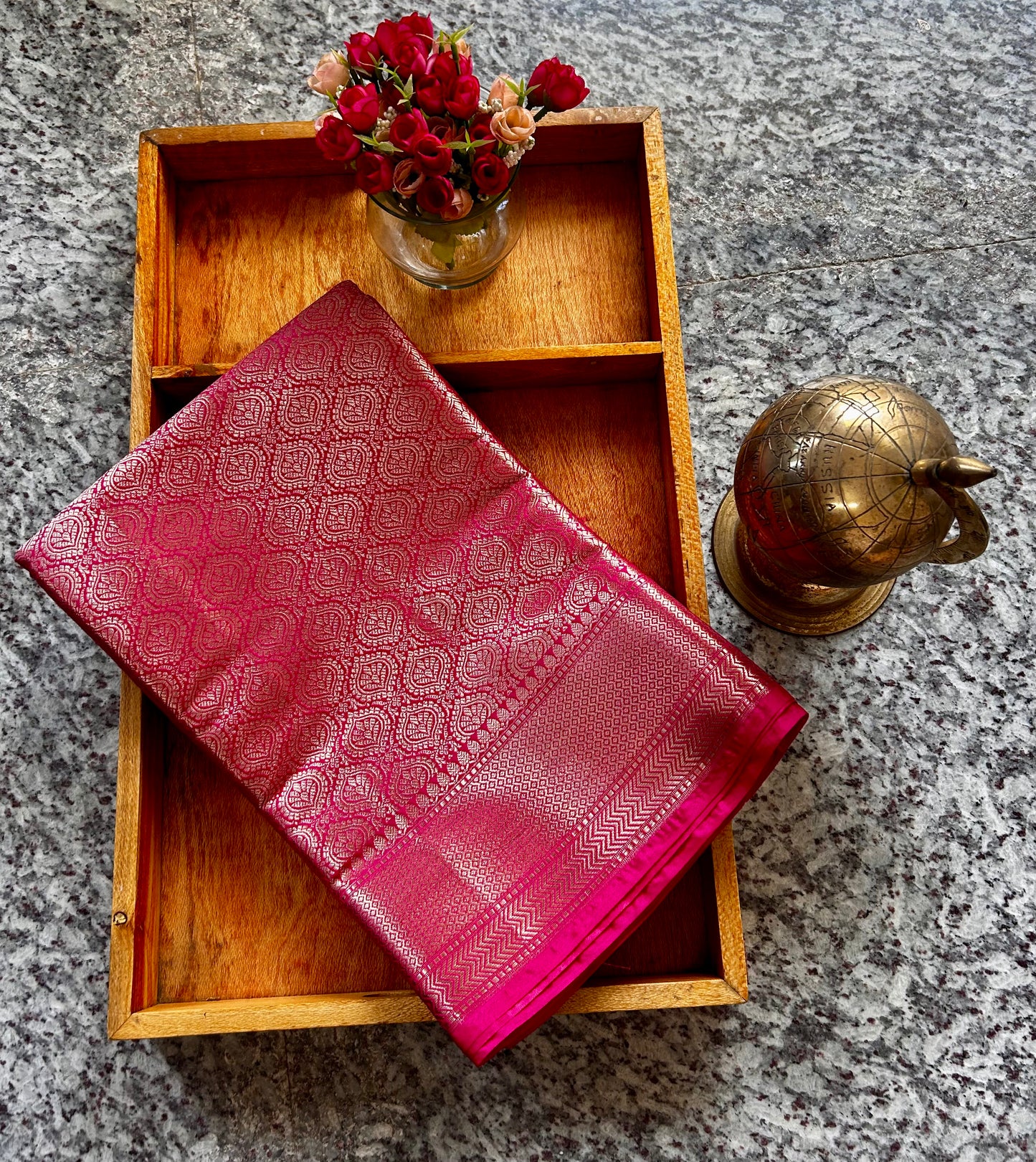Rani Pink Brocade Sare