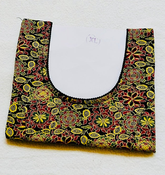 Green Kalamkari print Stretchable blouse