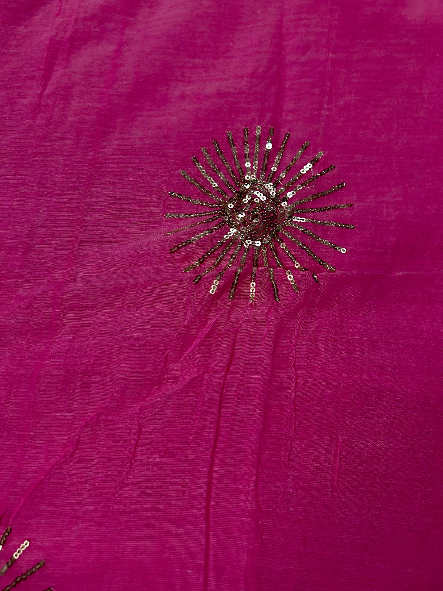 Pink  with Sequence Motive Mul Cotton Sare