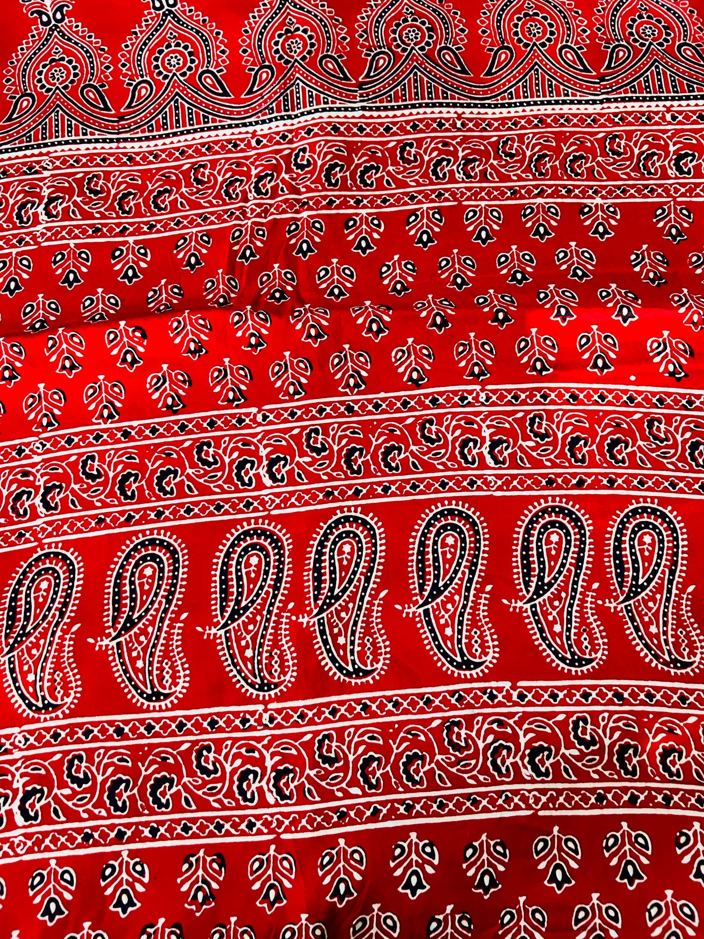 Red Modal Silk sare
