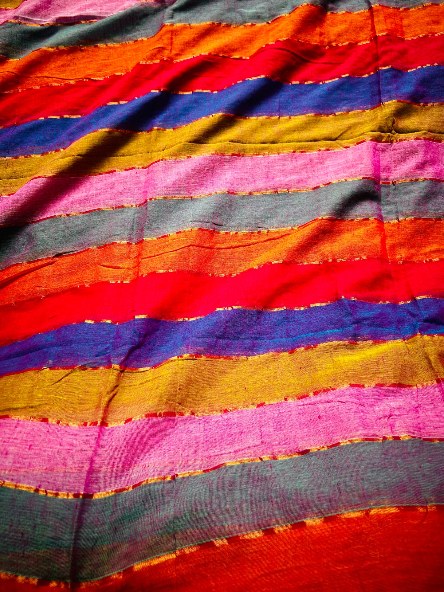 Mul Cotton Rainbow Sari