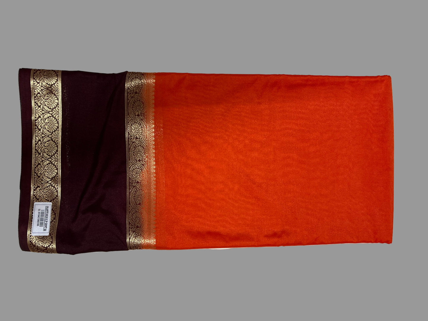 ORNAGE SEMI SILK SAREE