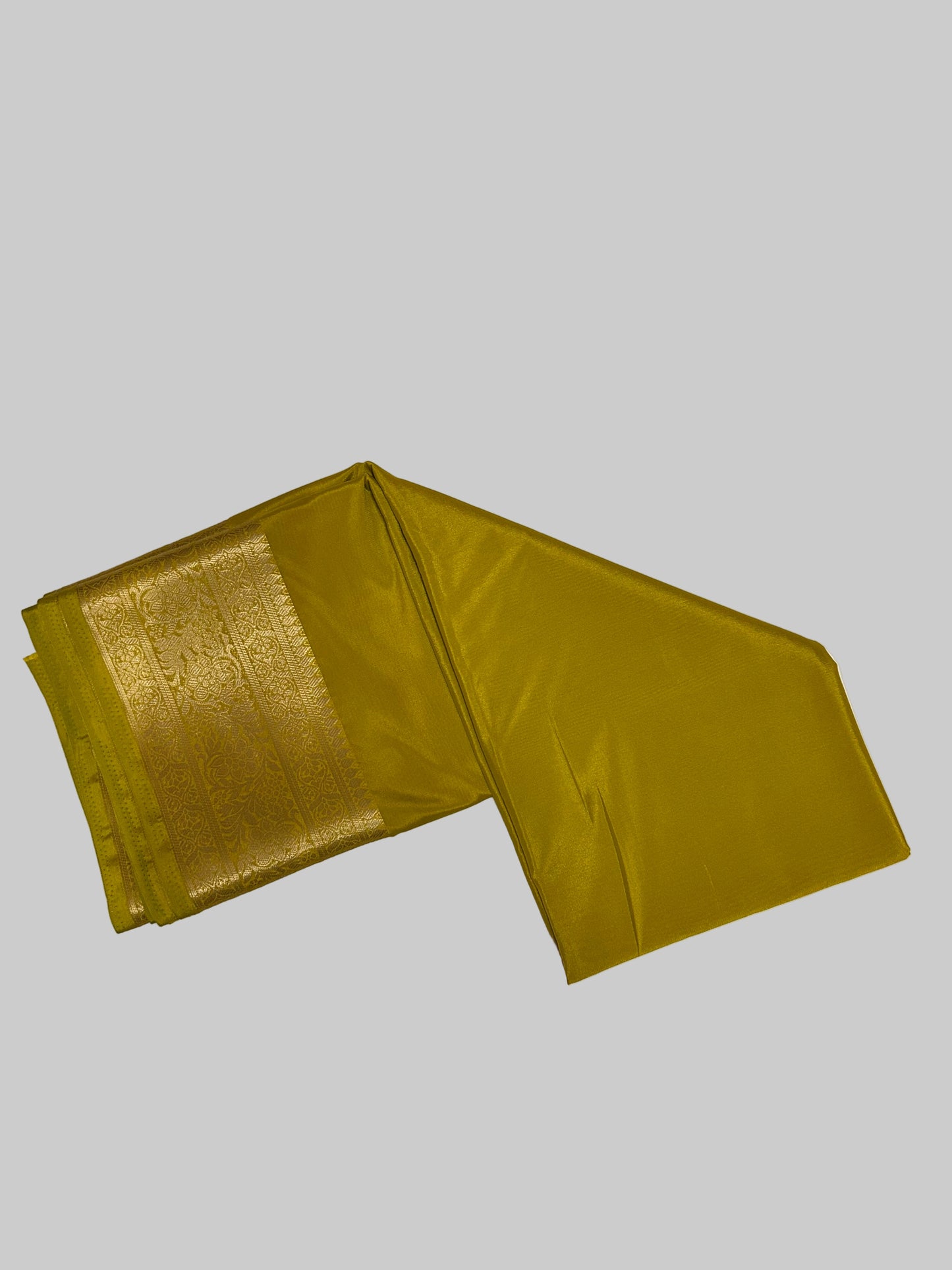 MEHANDI GREEN SEMI SIILK SARE