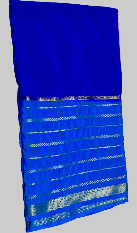 BLUE SEMI SILK SAREE