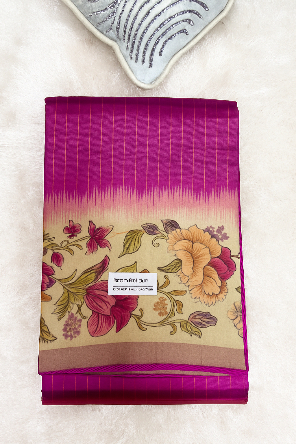 Enhanced Wine Saree Image 1