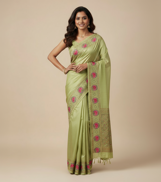 Tussar Silk Saree