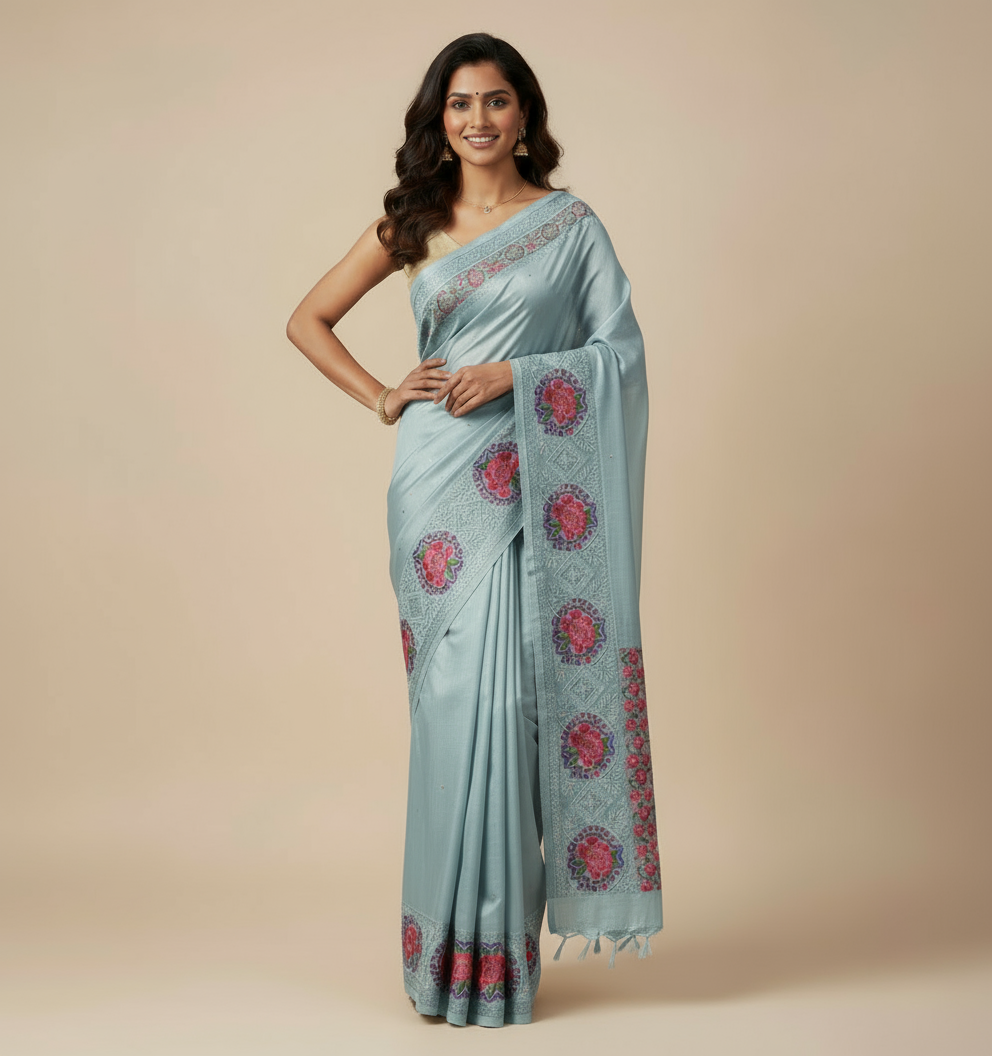 Tussar Silk Saree