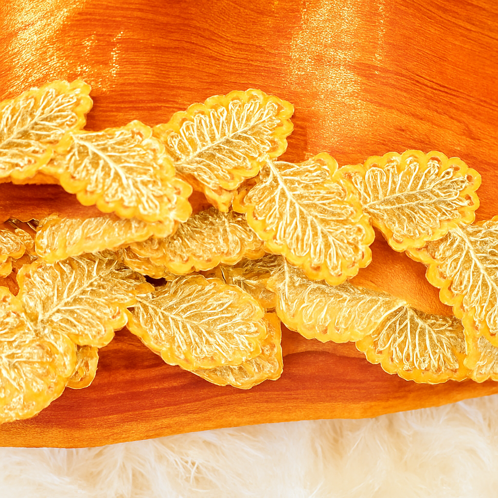 Enhanced Orange Shimmer Saree Image 2