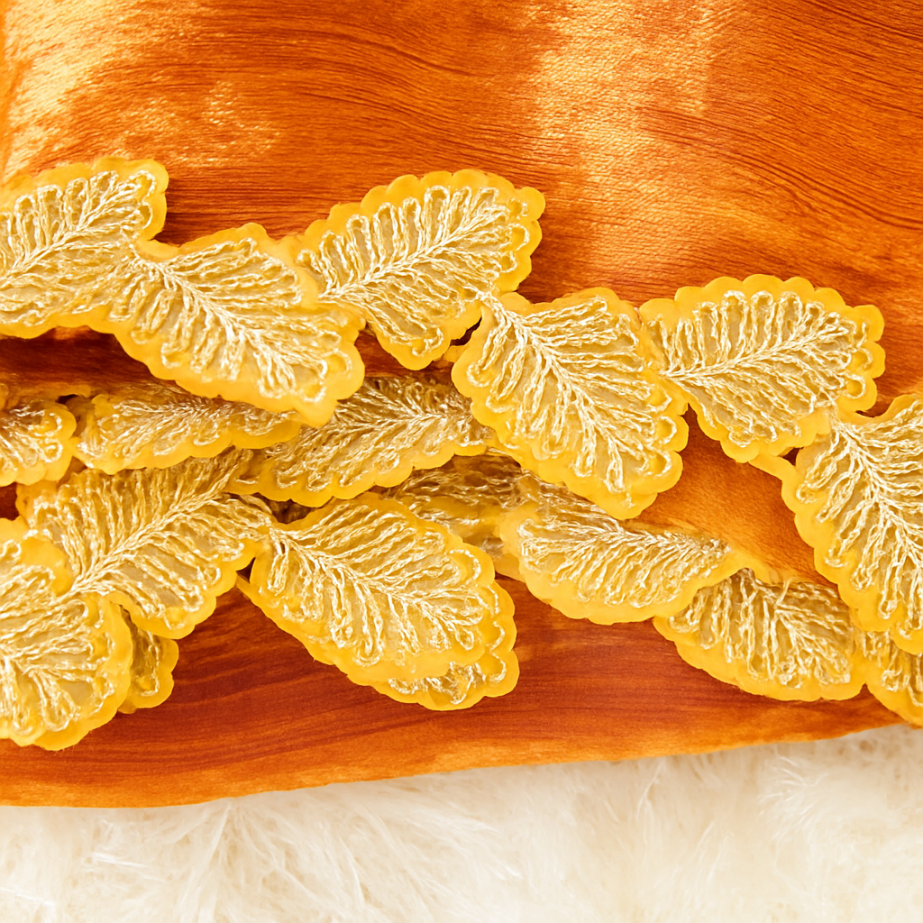 Enhanced Orange Shimmer Saree Image 2